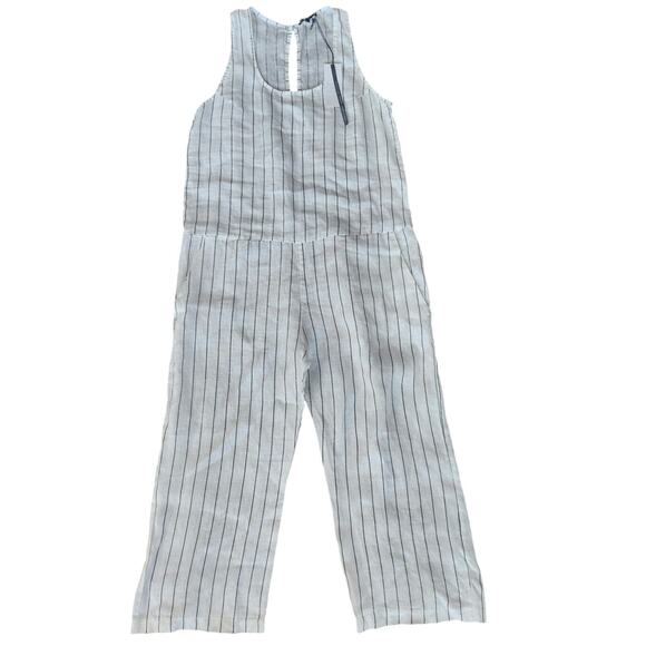 Piazza Del Tempio 100% linen NWT jumpsuit size medium made in Italy - Picture 2 of 7